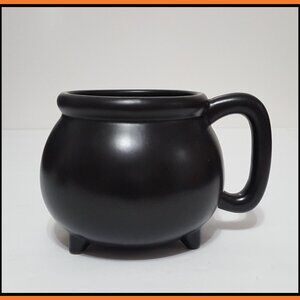 NEW Williams Sonoma Black Cauldron Mug 17 OZ Stoneware
